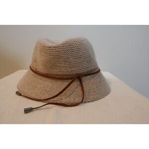 INDIGO SOUL Beige Bucket Cloche Hat - Soft, neutral color, lightweight wool
